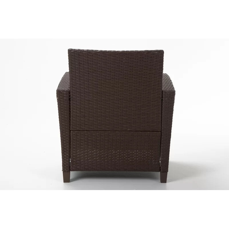Wicker 4 - Person Garden Lounge Set with Cushions