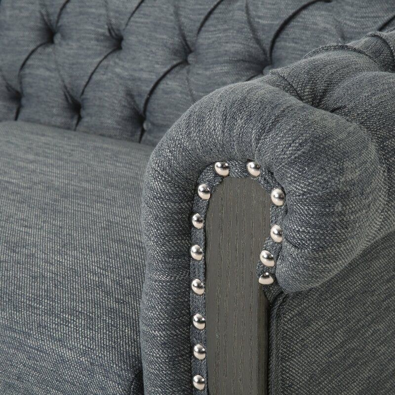 Pausch 78.75 Rolled Arm Chesterfield Sofa