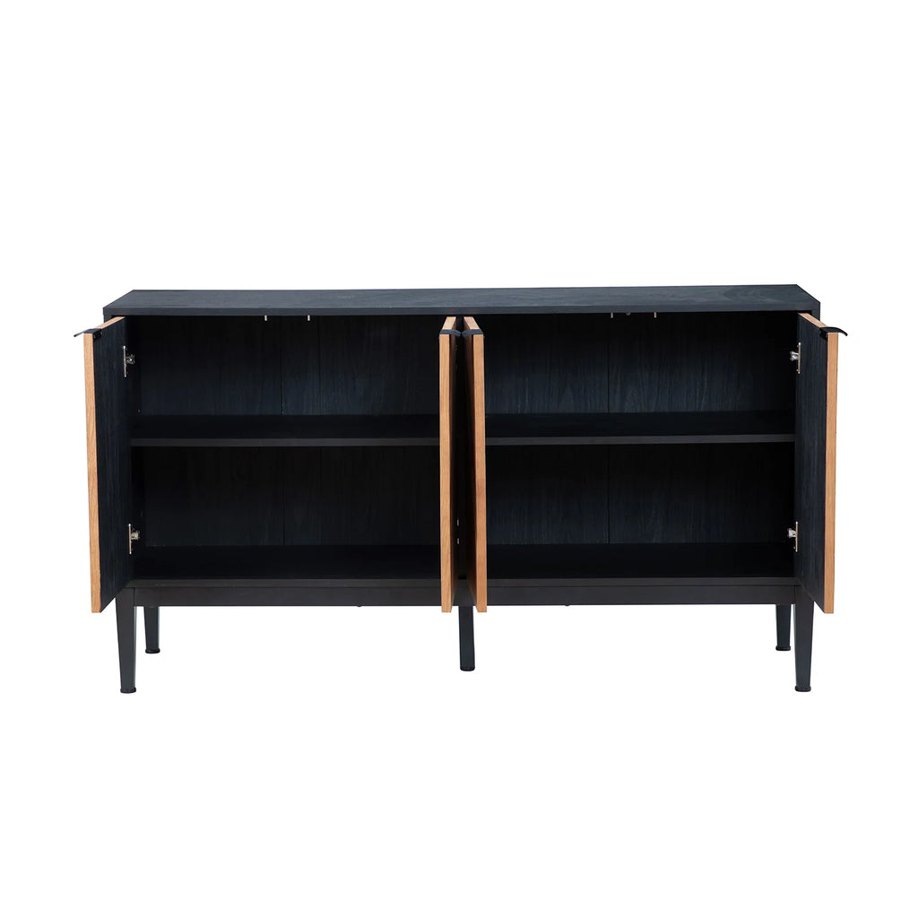 Mila 55 Wide 4 Door Sideboard with Storage