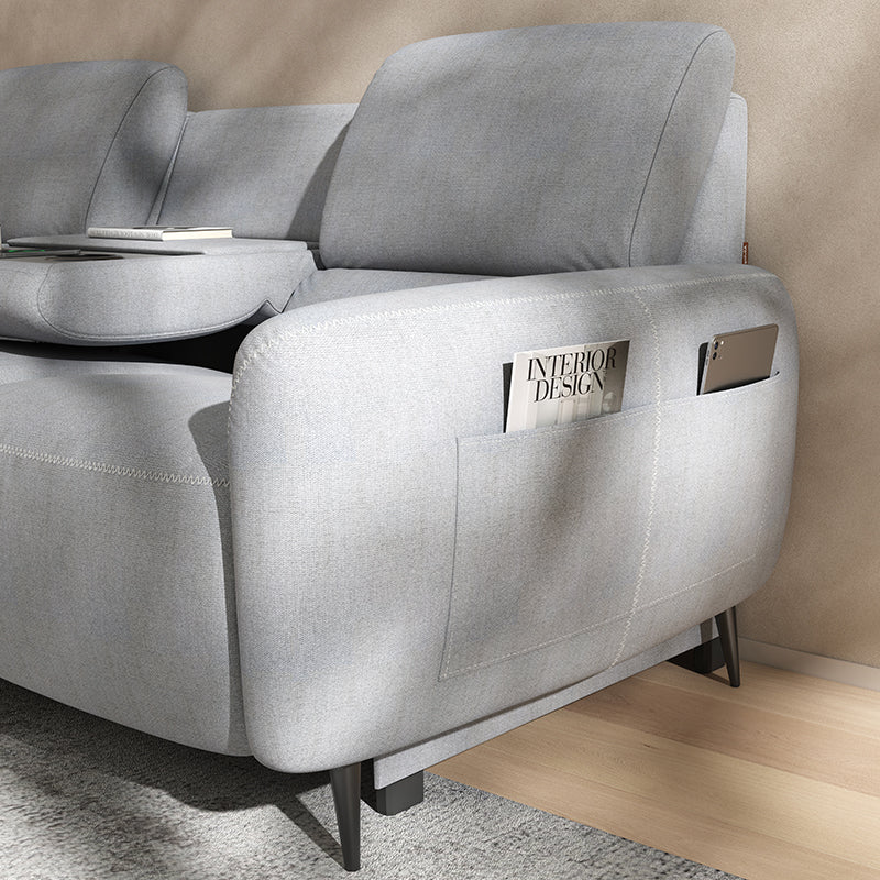 AeroStretch 3 Seater Power Zero Wall Recliner Sofa with Drop Down Table Tray