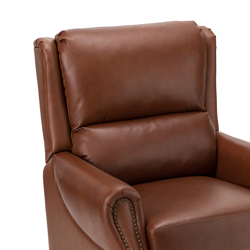 Rosaura 32.68 Wide Genuine Leather Manual Recliner
