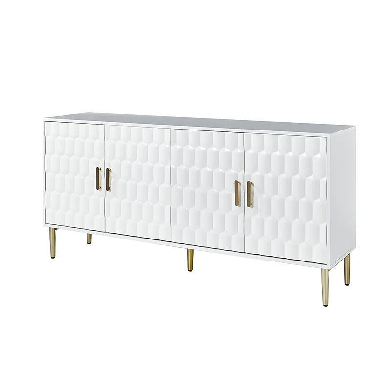 Modern Hexagonal Door Bruno 63 Wide Sideboard with Adjustable Shelves