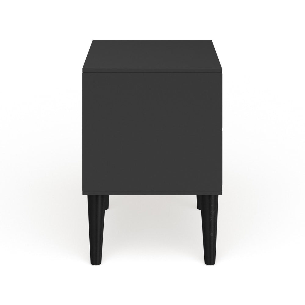 Bodo Mid-century Modern Wood 2-Drawer Nightstand by Carson Carrington