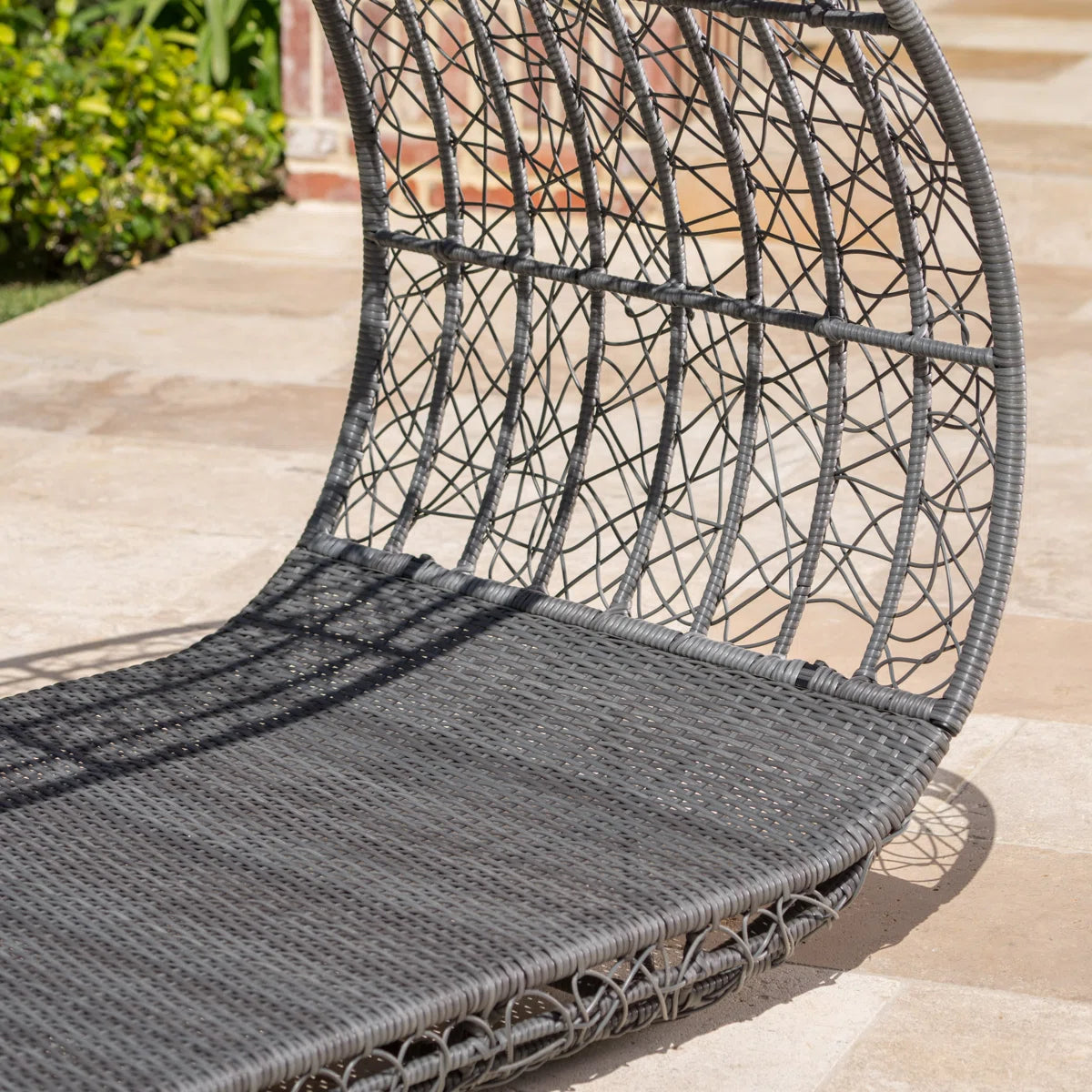 Lavina 91.26'' Aluminium.Wicker Outdoor Patio Daybed