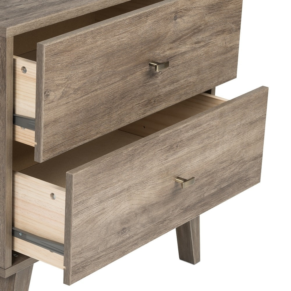 Prepac Milo Mid-Century Modern 4 Drawer Chest of Drawers. Contemporary Bedroom Furniture. Small Dresser for Bedroom