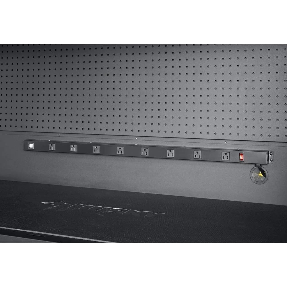 80 in. W 10-Drawer. Deep Combination Tool Chest and Rolling Cabinet Set in Matte Black (3-Piece)