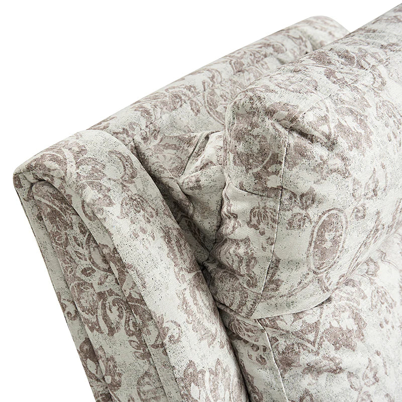 Alois Large Floral Swivel And Rocker Power Recliner With Adjustable Headrest