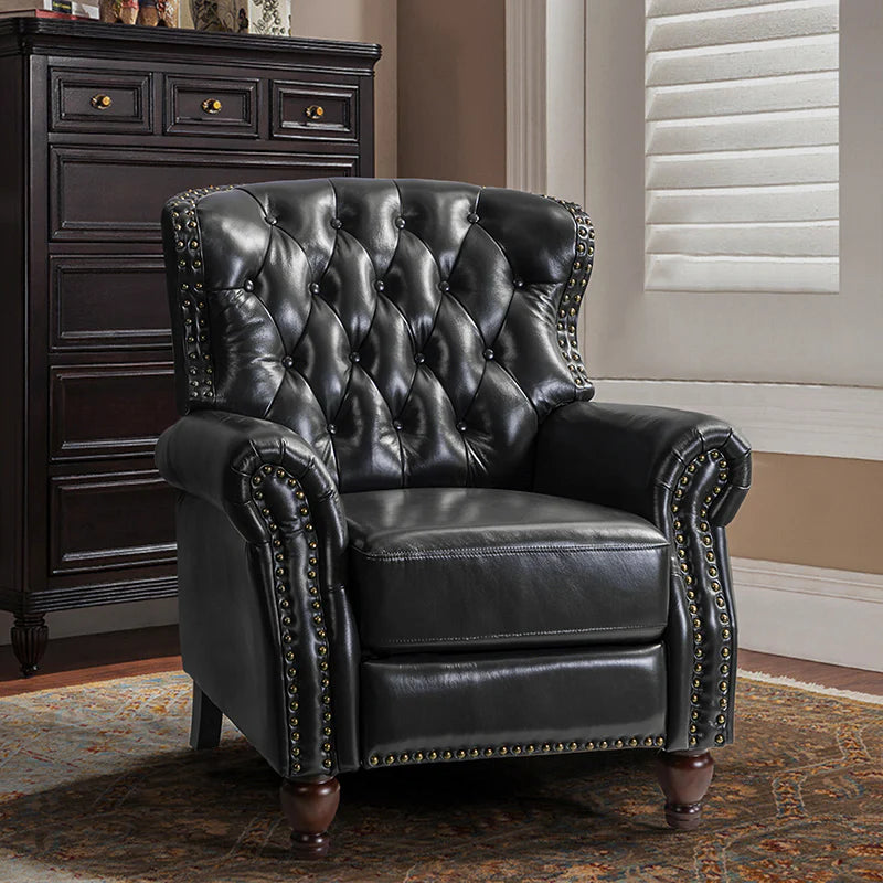 Gabrielle Genuine Leather Oversized Recliner