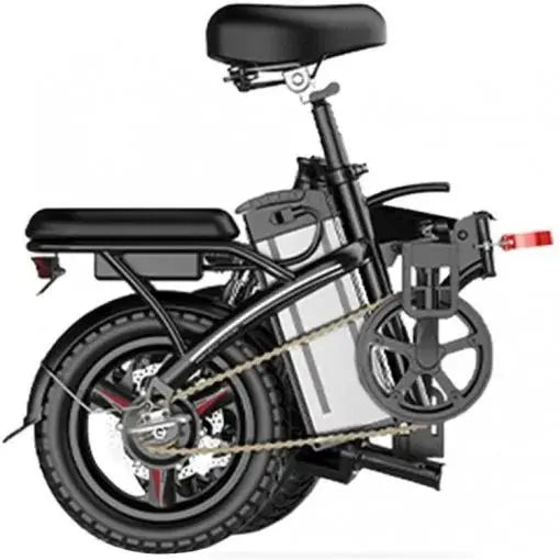 Foldable 250W Electric Fat-Tire Bike for Adults &amp; Teens – Removable Battery. All-Terrain E-Bike (Black)