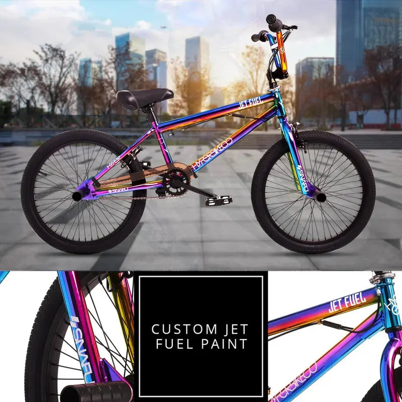 Hyper Jet Fuel BMX Bike – 20-Inch Youth Bicycle Designed for Riders Ages 8–13 with Durable Alloy Frame &amp; Responsive Handling