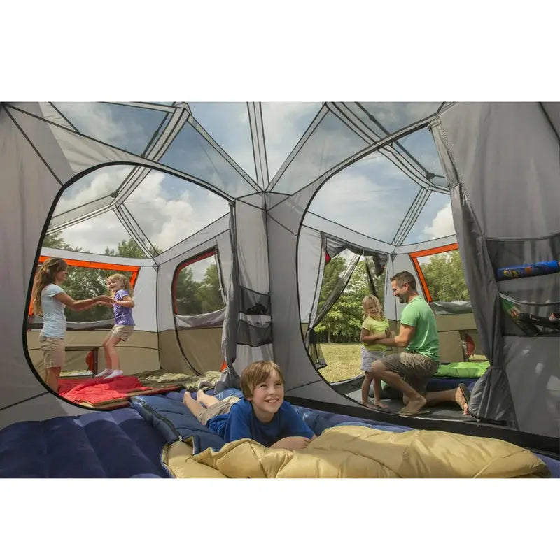 Instant Cabin Tent – 12-Person Capacity. Quick-Pitch Design