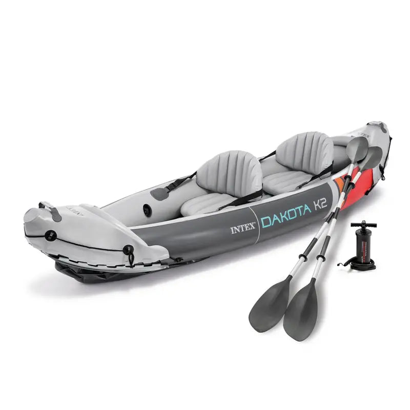 Intex Dakota K2 Open-Box 2-Person Inflatable Kayak – Includes Oars &amp; Hand Pump (2026)