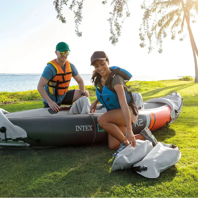 Intex Dakota K2 Open-Box 2-Person Inflatable Kayak – Includes Oars &amp; Hand Pump (2026)