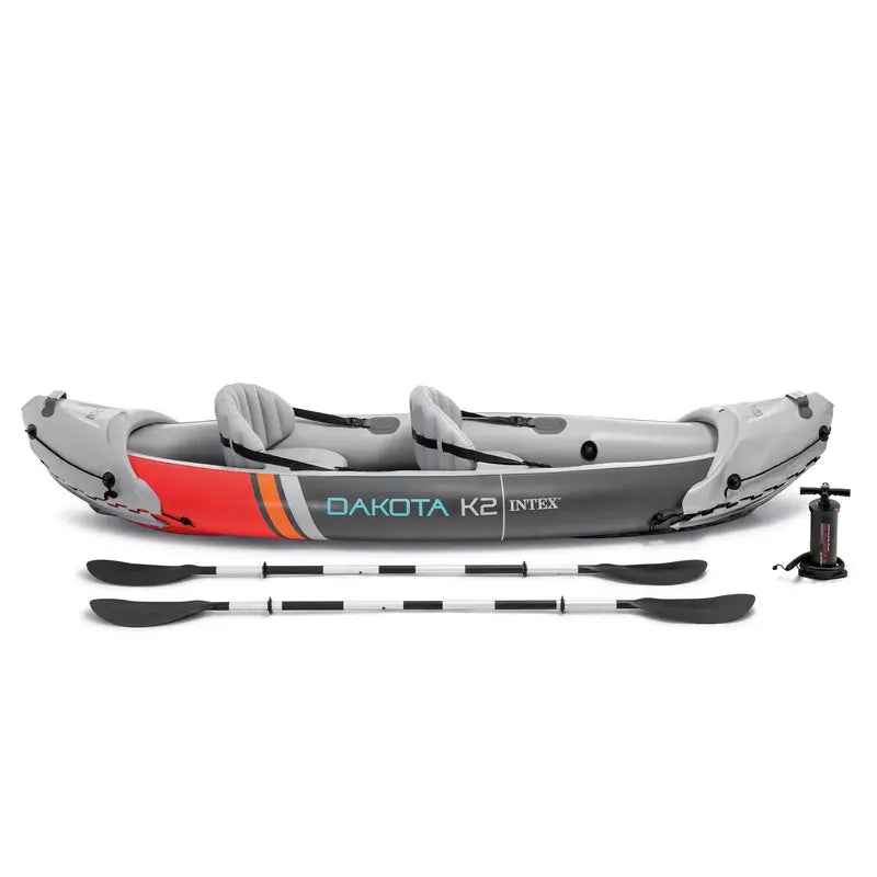 Intex Dakota K2 Open-Box 2-Person Inflatable Kayak – Includes Oars &amp; Hand Pump (2026)