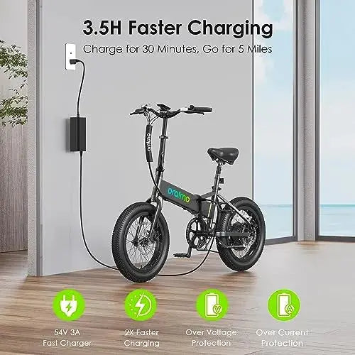 Oraimo Electric Bike – 750W–1000W Motor. 45-Mile Range. 557Wh Hidden Battery. 7-Speed Gear System