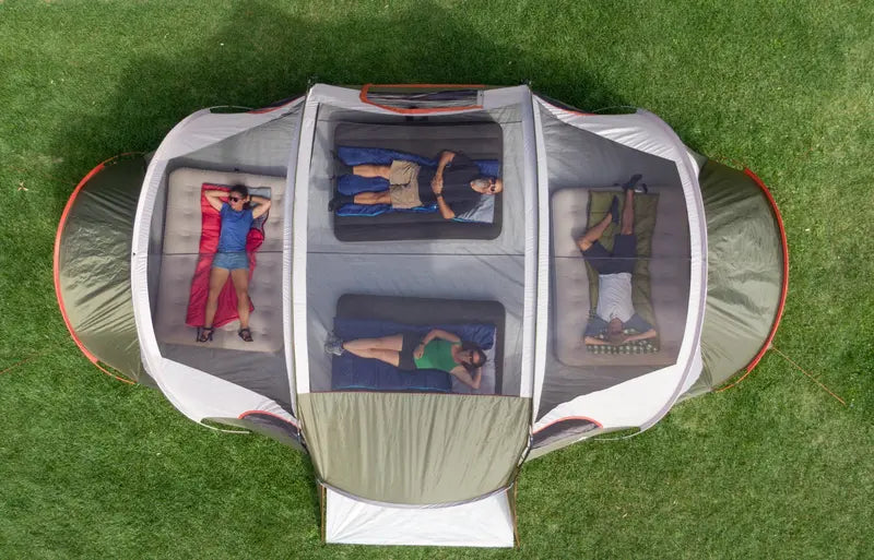 Ozark Trail Hazel Creek 18-Person Cabin Tent. with 3 Covered Entrances