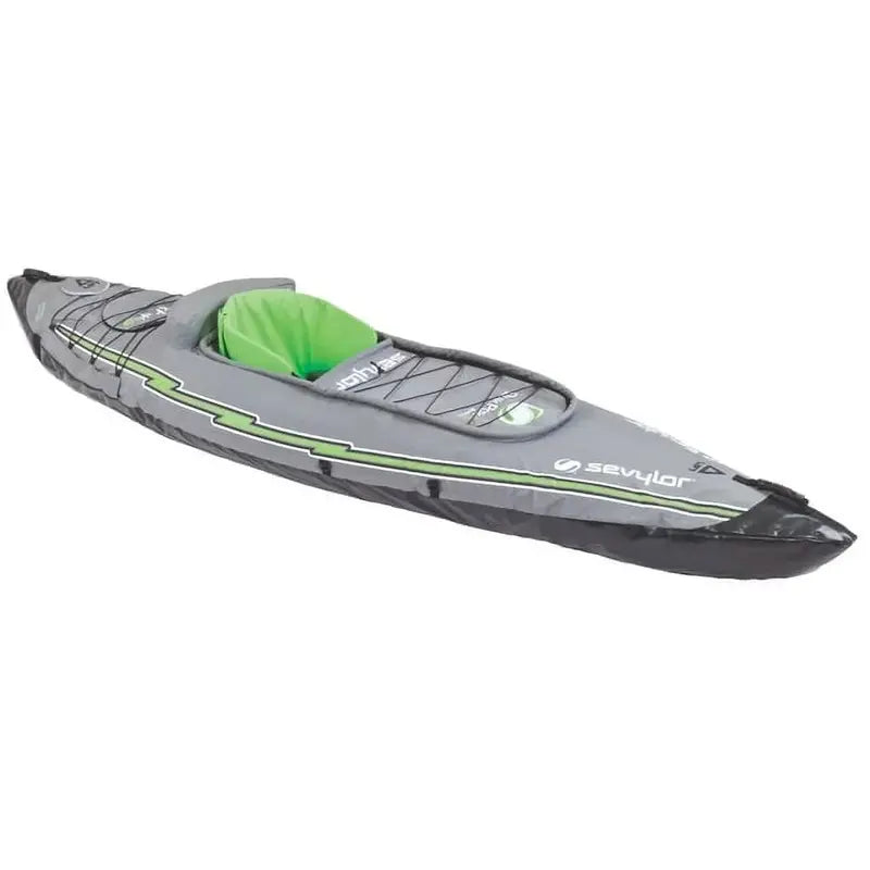 Single or Tandem Inflatable Kayak – Durable PVC Construction. Lightweight Portability. Stable Performance on Calm Waters