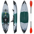 Sit-on-Top Recreational Kayak – 9.7 ft Single-Person Fishing &amp; Touring Model