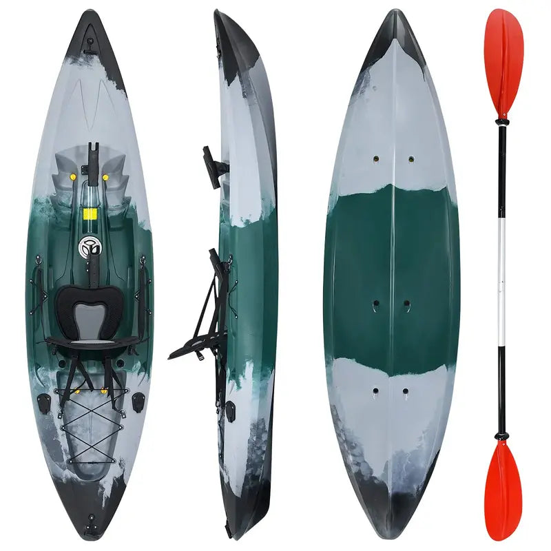 Sit-on-Top Recreational Kayak – 9.7 ft Single-Person Fishing &amp; Touring Model